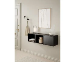 Woud Bricks Cube Right Skåp Black 36x36