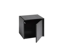 Woud Bricks Cube Right Skåp Black 36x36