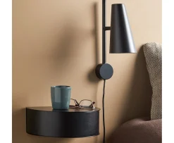 Woud Cono Vägglampa Black 33cm