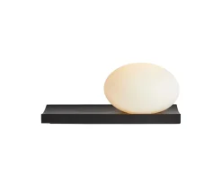 Woud Dew Bord/Vägglampa Opal/Black Ash