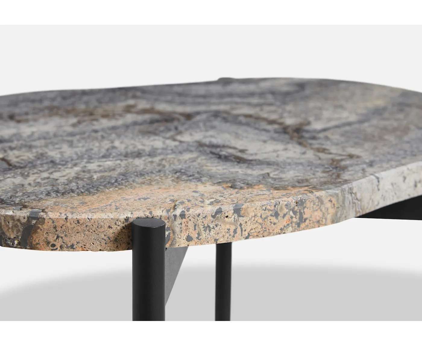 Woud La Terra Sidobord Grey/Black Medium