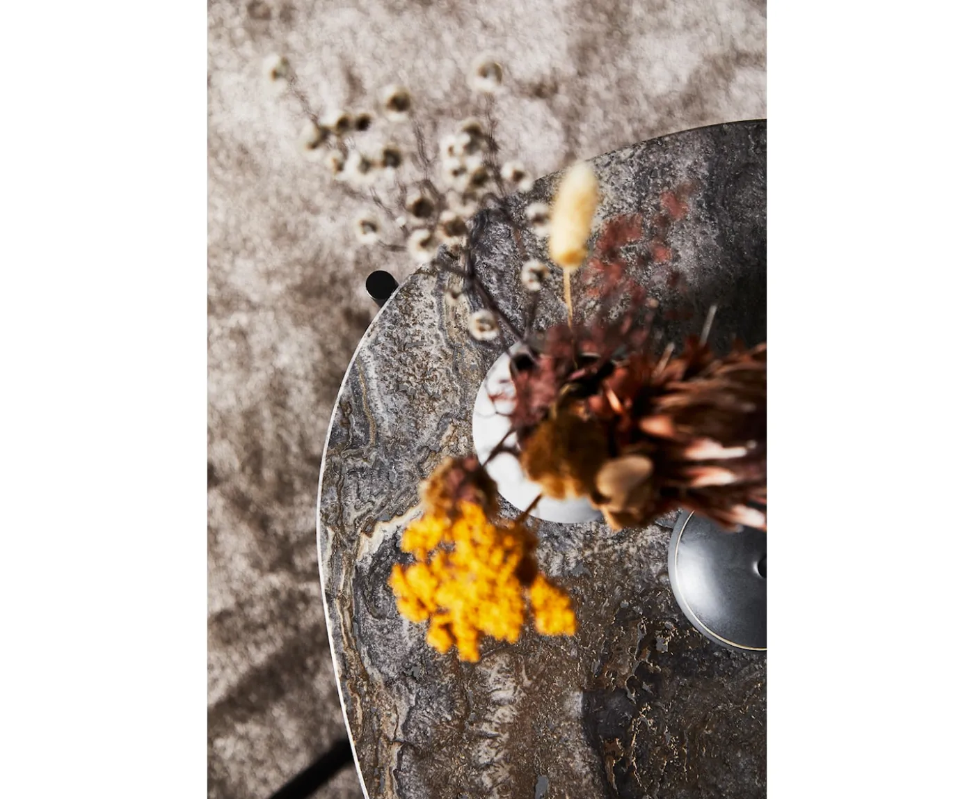 Woud La Terra Sidobord Grey/Black Medium