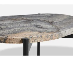 Woud La Terra Sidobord Grey/Black Small