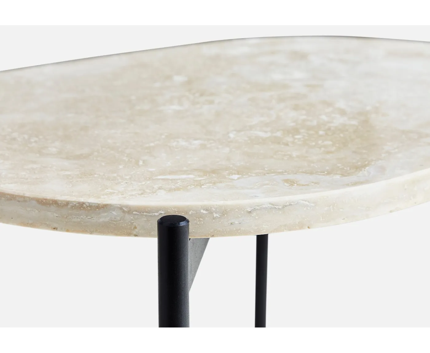 Woud La Terra Sidobord Ivory/Black Small