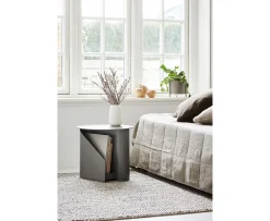 Woud Sentrum Sidobord Brun Ø40