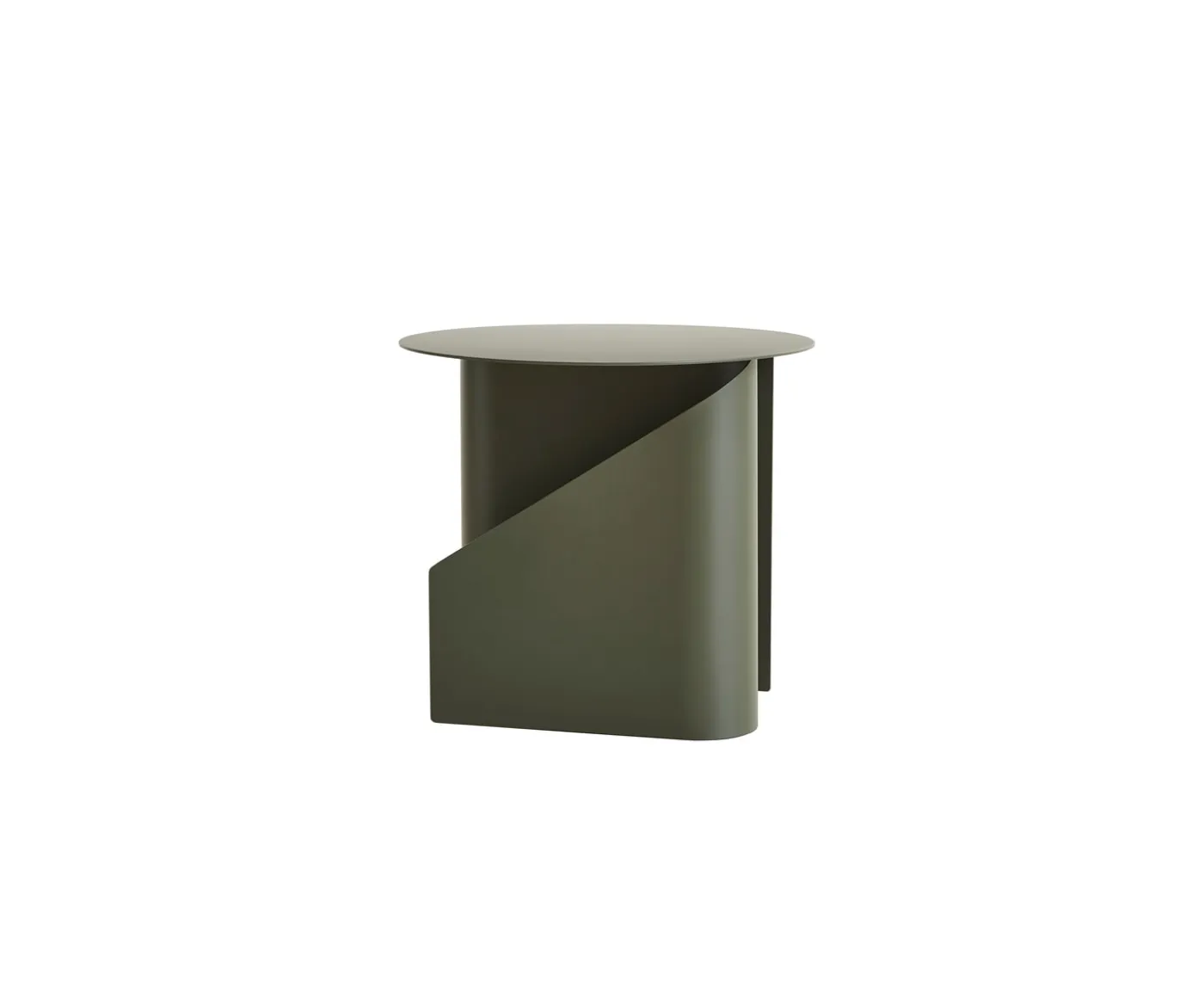 Woud Sentrum Sidobord Dusty Green Ø40