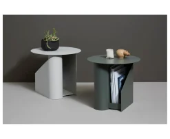 Woud Sentrum Sidobord Dusty Green Ø40