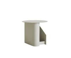 Woud Sentrum Sidobord Warm Grey Ø40