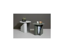 Woud Sentrum Sidobord Warm Grey Ø40