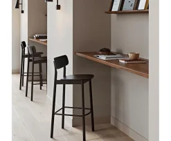 Woud Soma Barstol Black Ash 91cm