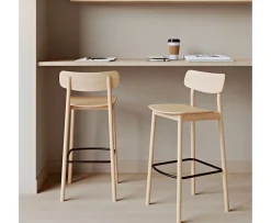Woud Soma Barstol White Oak 91cm