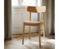 Woud Soma Matstol Oak/Congac Leather