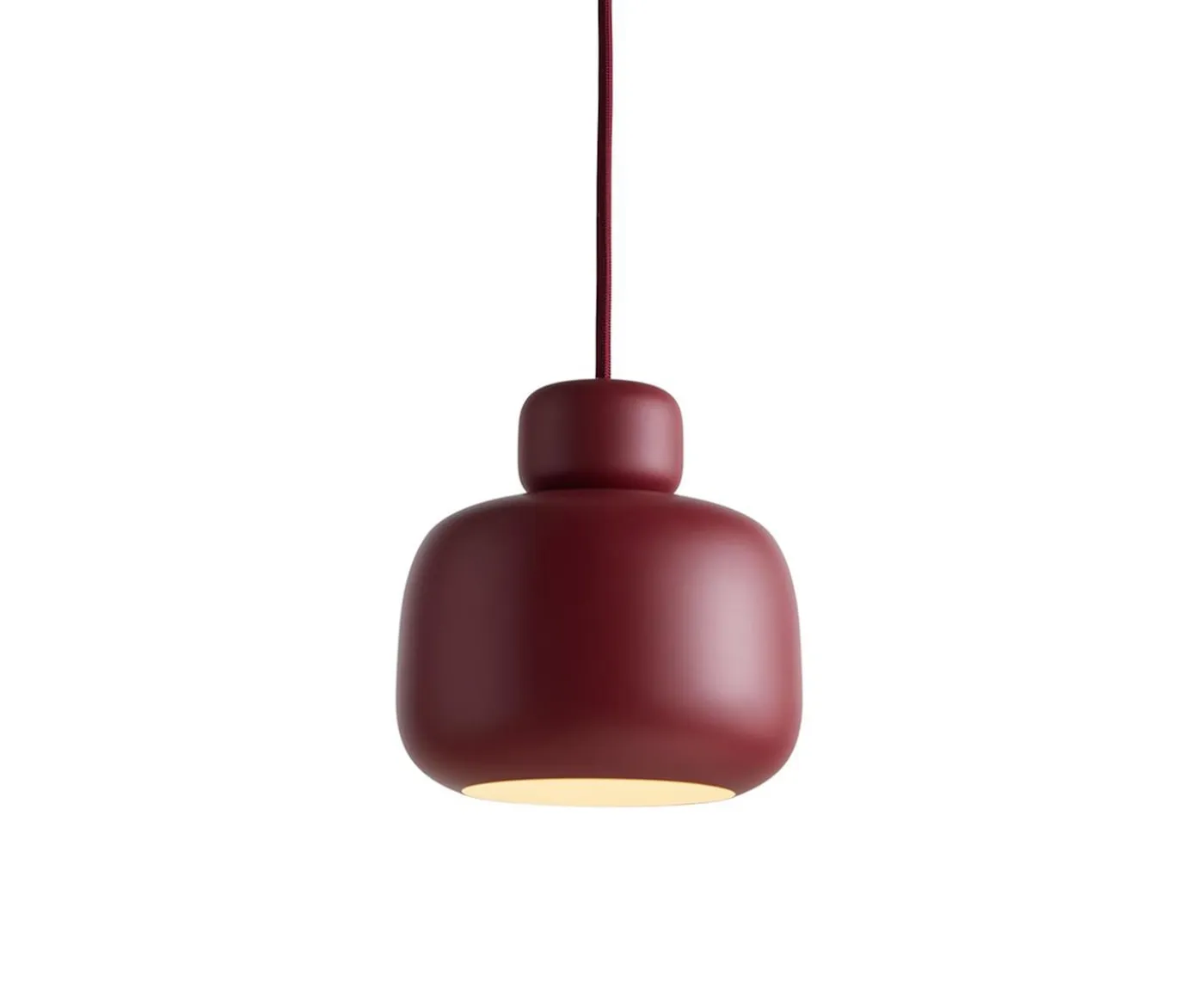 Woud Stone Taklampa Deep red Small