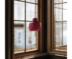 Woud Stone Taklampa Deep red Small