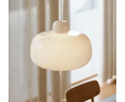 Woud Stone Taklampa Opal Triplex glass Large