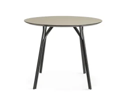 Woud Tree Matbord Beige/Svart 90cm