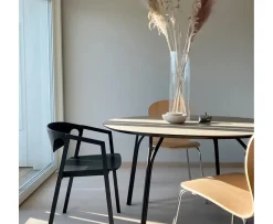 Woud Tree Matbord Beige/Svart 120cm
