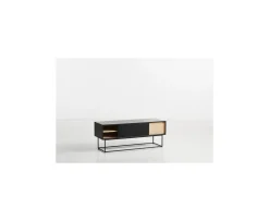Woud Virka Skänk Svart/Ek 120x47