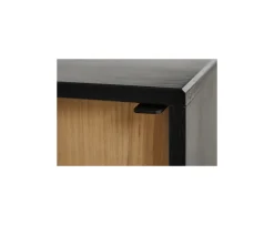 Woud Virka Skänk Svart/Ek 120x47