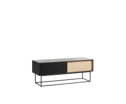 Woud Virka Skänk Svart/Ek 120x47