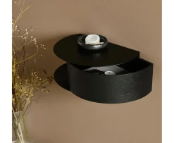 Woud Wallie Vägghängd Hylla Black