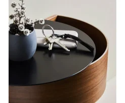 Woud Wallie Vägghängd Hylla Black/Walnut